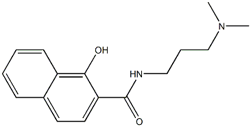 N-[3-(dimethylamino)propyl]-1-hydroxynaphthalene-2-carboxamide Struktur