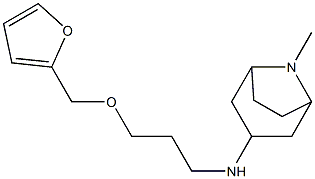 N-[3-(furan-2-ylmethoxy)propyl]-8-methyl-8-azabicyclo[3.2.1]octan-3-amine Struktur