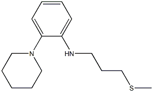 N-[3-(methylsulfanyl)propyl]-2-(piperidin-1-yl)aniline Struktur