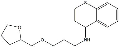 N-[3-(oxolan-2-ylmethoxy)propyl]-3,4-dihydro-2H-1-benzothiopyran-4-amine Struktur