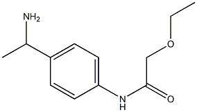 N-[4-(1-aminoethyl)phenyl]-2-ethoxyacetamide Struktur