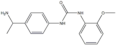 N-[4-(1-aminoethyl)phenyl]-N'-(2-methoxyphenyl)urea Struktur