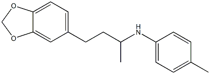 N-[4-(2H-1,3-benzodioxol-5-yl)butan-2-yl]-4-methylaniline Struktur