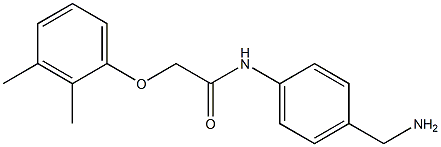 N-[4-(aminomethyl)phenyl]-2-(2,3-dimethylphenoxy)acetamide Struktur