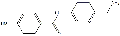 N-[4-(aminomethyl)phenyl]-4-hydroxybenzamide Struktur