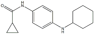 N-[4-(cyclohexylamino)phenyl]cyclopropanecarboxamide Struktur