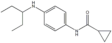 N-[4-(pentan-3-ylamino)phenyl]cyclopropanecarboxamide Struktur