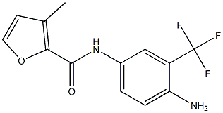 N-[4-amino-3-(trifluoromethyl)phenyl]-3-methyl-2-furamide Struktur