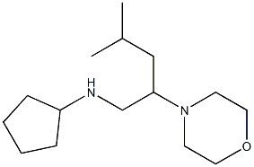 N-[4-methyl-2-(morpholin-4-yl)pentyl]cyclopentanamine Struktur