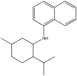 N-[5-methyl-2-(propan-2-yl)cyclohexyl]naphthalen-1-amine Struktur