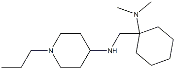 N-{[1-(dimethylamino)cyclohexyl]methyl}-1-propylpiperidin-4-amine Struktur