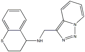 N-{[1,2,4]triazolo[3,4-a]pyridin-3-ylmethyl}-3,4-dihydro-2H-1-benzothiopyran-4-amine Struktur