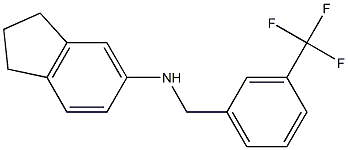 N-{[3-(trifluoromethyl)phenyl]methyl}-2,3-dihydro-1H-inden-5-amine Struktur