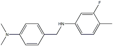 N-{[4-(dimethylamino)phenyl]methyl}-3-fluoro-4-methylaniline Struktur