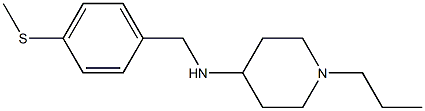 N-{[4-(methylsulfanyl)phenyl]methyl}-1-propylpiperidin-4-amine Struktur