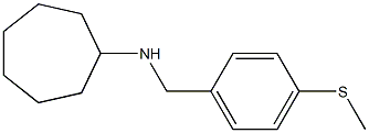 N-{[4-(methylsulfanyl)phenyl]methyl}cycloheptanamine Struktur