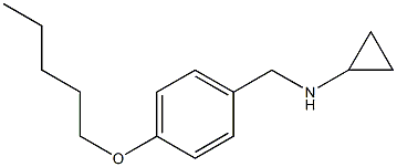 N-{[4-(pentyloxy)phenyl]methyl}cyclopropanamine Struktur