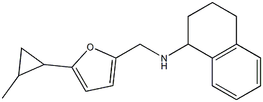 N-{[5-(2-methylcyclopropyl)furan-2-yl]methyl}-1,2,3,4-tetrahydronaphthalen-1-amine Struktur