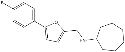 N-{[5-(4-fluorophenyl)furan-2-yl]methyl}cycloheptanamine Struktur