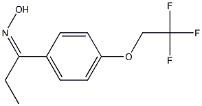 N-{1-[4-(2,2,2-trifluoroethoxy)phenyl]propylidene}hydroxylamine Struktur