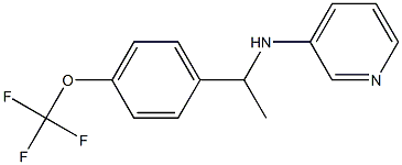 N-{1-[4-(trifluoromethoxy)phenyl]ethyl}pyridin-3-amine Struktur