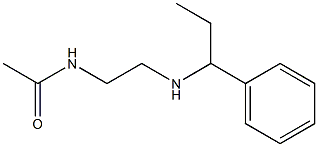 N-{2-[(1-phenylpropyl)amino]ethyl}acetamide Struktur