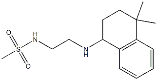 N-{2-[(4,4-dimethyl-1,2,3,4-tetrahydronaphthalen-1-yl)amino]ethyl}methanesulfonamide Struktur