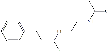 N-{2-[(4-phenylbutan-2-yl)amino]ethyl}acetamide Struktur