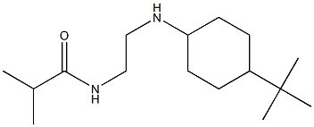 N-{2-[(4-tert-butylcyclohexyl)amino]ethyl}-2-methylpropanamide Struktur