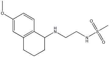 N-{2-[(6-methoxy-1,2,3,4-tetrahydronaphthalen-1-yl)amino]ethyl}methanesulfonamide Struktur