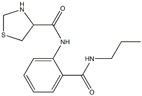 N-{2-[(propylamino)carbonyl]phenyl}-1,3-thiazolidine-4-carboxamide Struktur