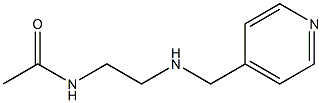 N-{2-[(pyridin-4-ylmethyl)amino]ethyl}acetamide Struktur