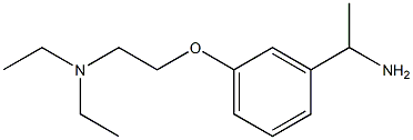 N-{2-[3-(1-aminoethyl)phenoxy]ethyl}-N,N-diethylamine Struktur