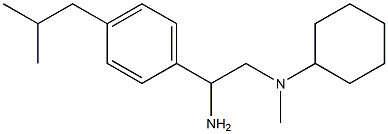 N-{2-amino-2-[4-(2-methylpropyl)phenyl]ethyl}-N-methylcyclohexanamine Struktur