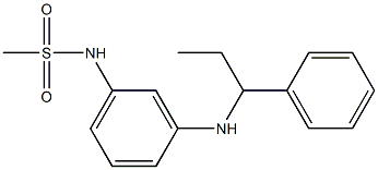 N-{3-[(1-phenylpropyl)amino]phenyl}methanesulfonamide Struktur