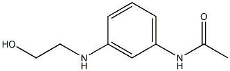 N-{3-[(2-hydroxyethyl)amino]phenyl}acetamide Struktur