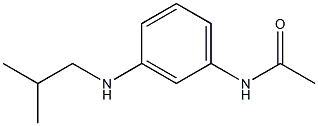 N-{3-[(2-methylpropyl)amino]phenyl}acetamide Struktur