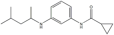 N-{3-[(4-methylpentan-2-yl)amino]phenyl}cyclopropanecarboxamide Struktur