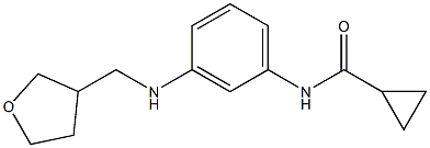 N-{3-[(oxolan-3-ylmethyl)amino]phenyl}cyclopropanecarboxamide Struktur