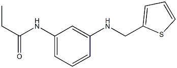 N-{3-[(thiophen-2-ylmethyl)amino]phenyl}propanamide Struktur