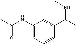 N-{3-[1-(methylamino)ethyl]phenyl}acetamide Struktur