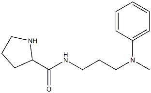 N-{3-[methyl(phenyl)amino]propyl}pyrrolidine-2-carboxamide Struktur