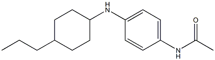 N-{4-[(4-propylcyclohexyl)amino]phenyl}acetamide Struktur