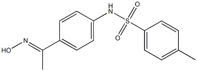 N-{4-[1-(hydroxyimino)ethyl]phenyl}-4-methylbenzene-1-sulfonamide Struktur