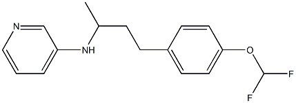 N-{4-[4-(difluoromethoxy)phenyl]butan-2-yl}pyridin-3-amine Struktur