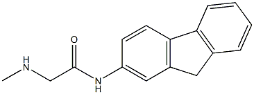 N-9H-fluoren-2-yl-2-(methylamino)acetamide Struktur