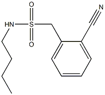 N-butyl(2-cyanophenyl)methanesulfonamide Struktur