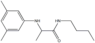 N-butyl-2-[(3,5-dimethylphenyl)amino]propanamide Struktur