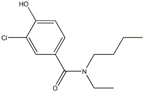 N-butyl-3-chloro-N-ethyl-4-hydroxybenzamide Struktur