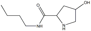 N-butyl-4-hydroxypyrrolidine-2-carboxamide Struktur